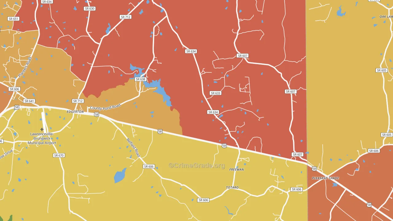 23856, VA Map of Drug-Related Crime Rates