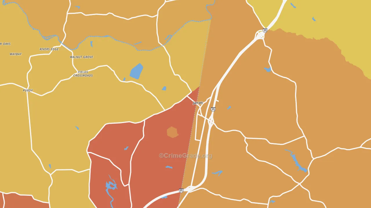 23867, VA Map of Drug-Related Crime Rates