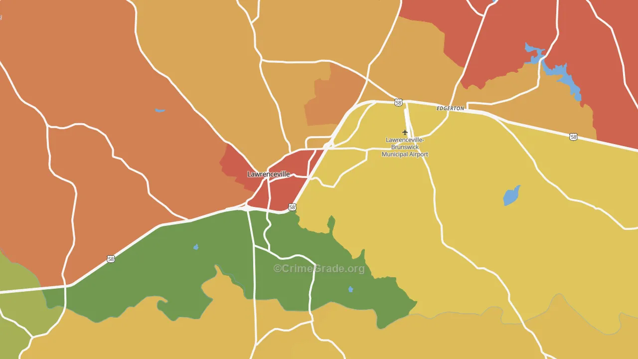 23868, VA Map of Drug-Related Crime Rates