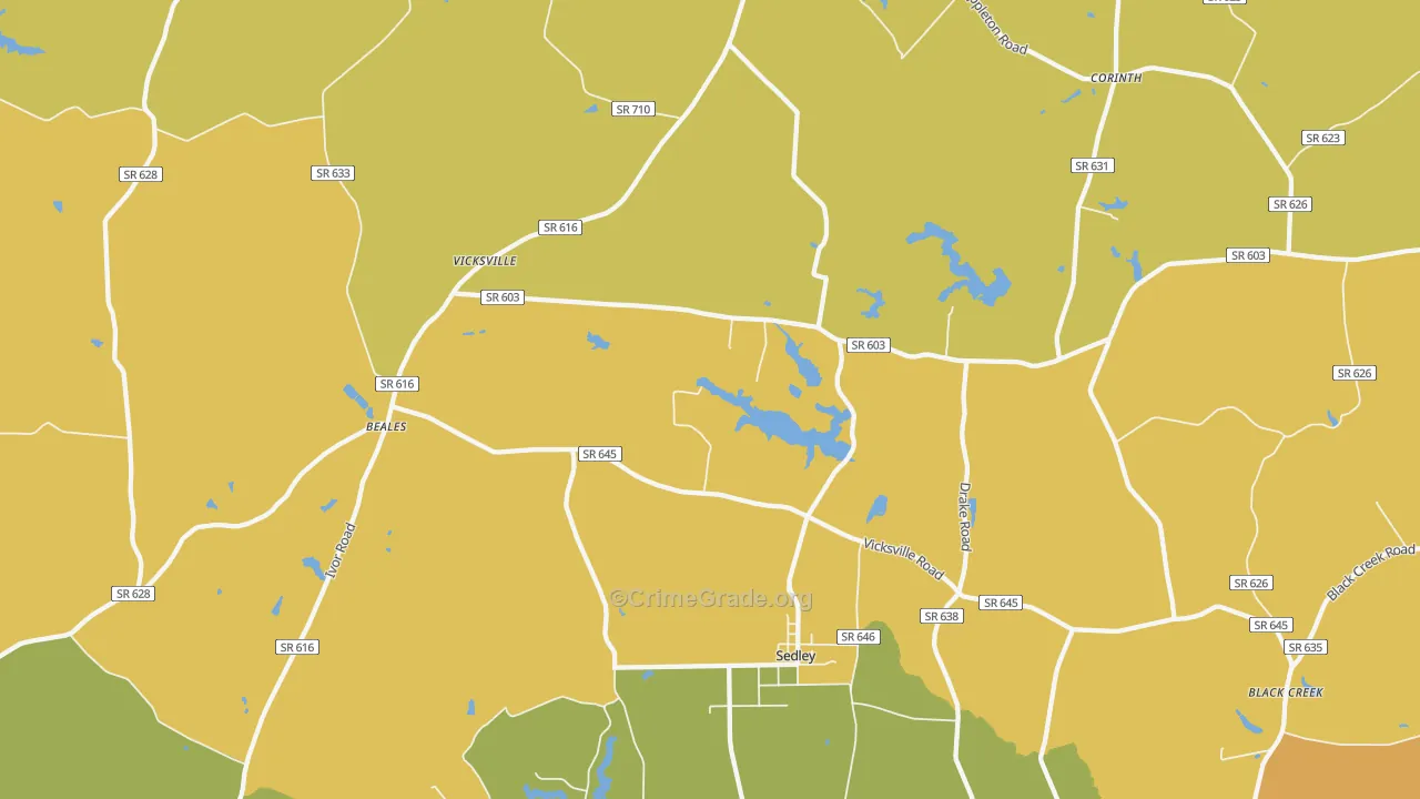 23878, VA Map of Drug-Related Crime Rates
