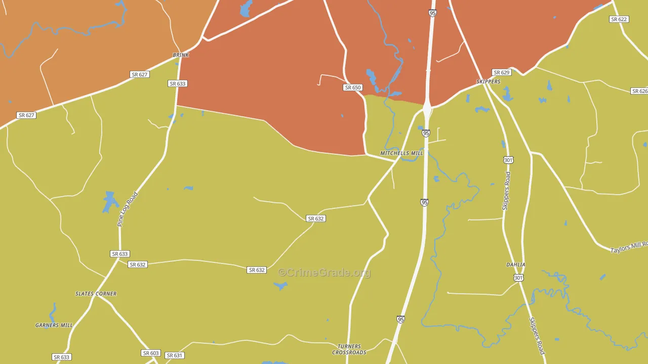 23879, VA Map of Drug-Related Crime Rates