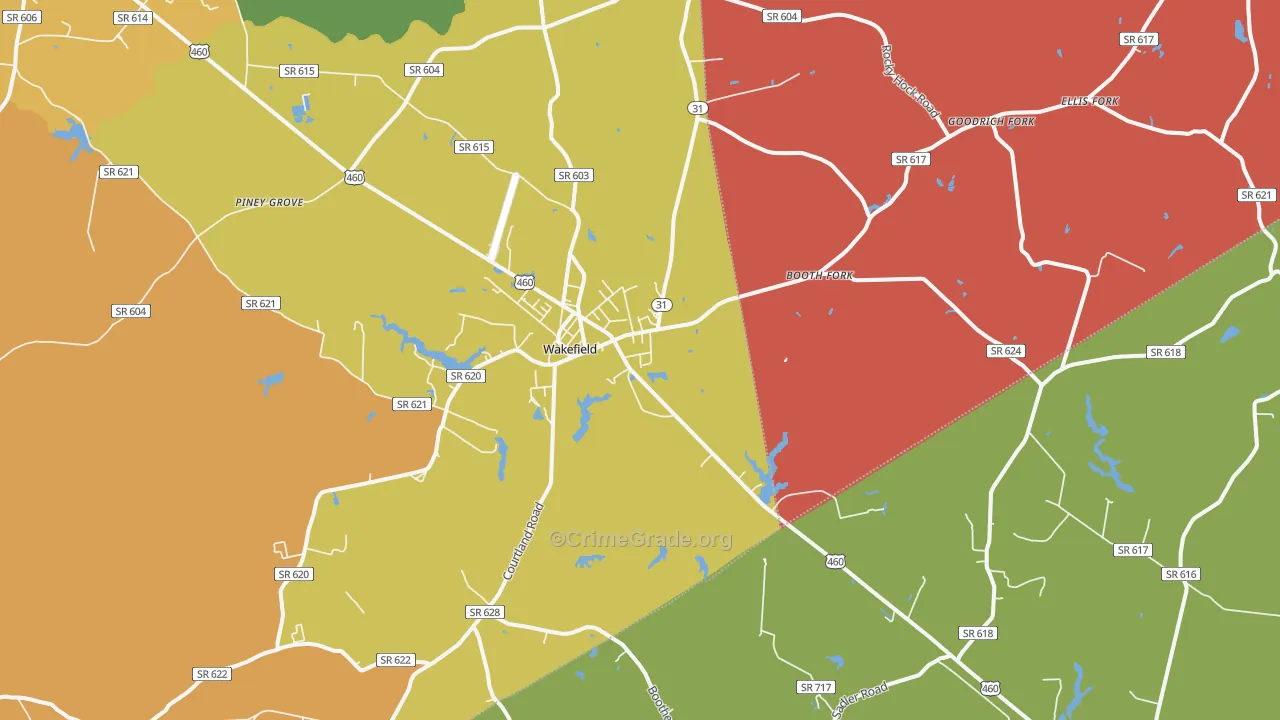 23888, VA Map of Drug-Related Crime Rates