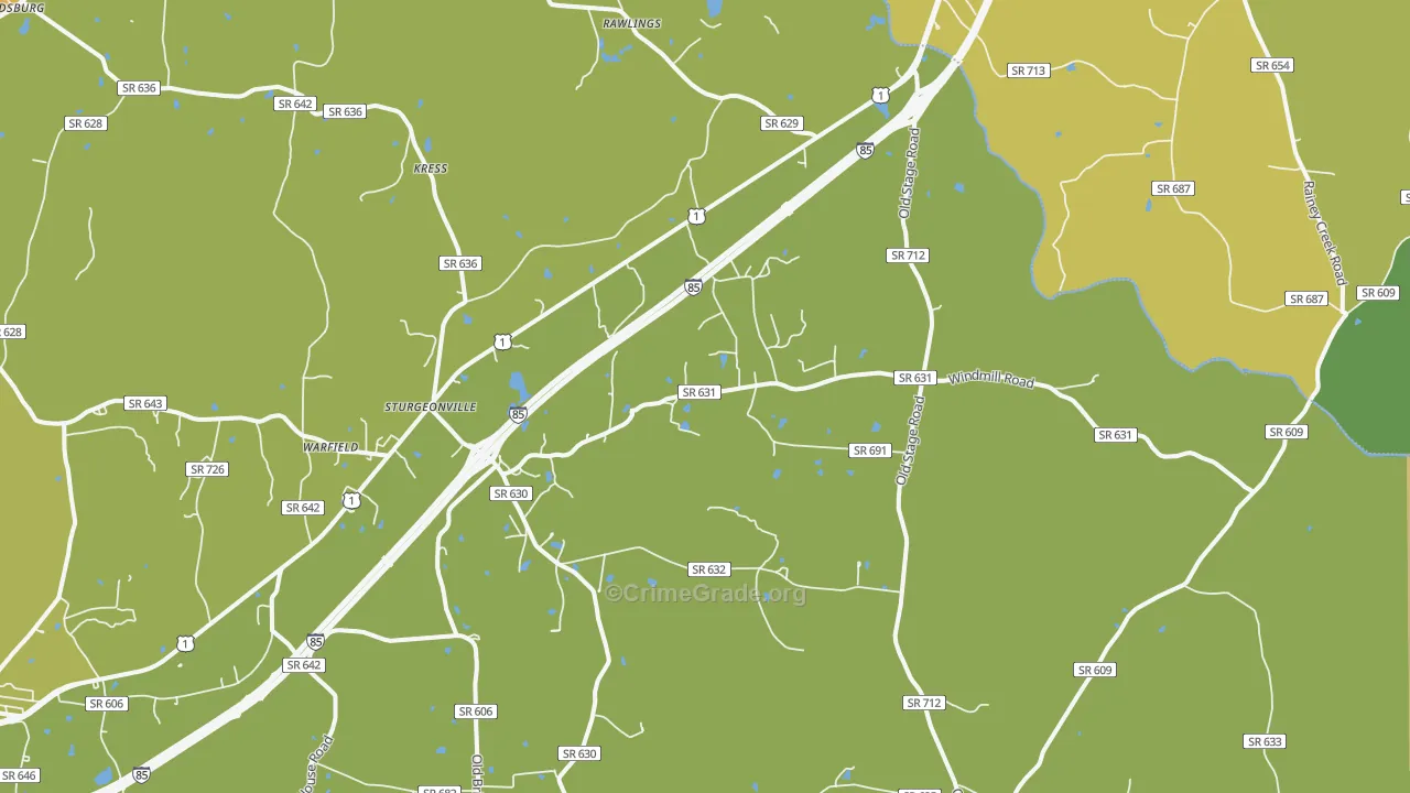 23889, VA Map of Drug-Related Crime Rates