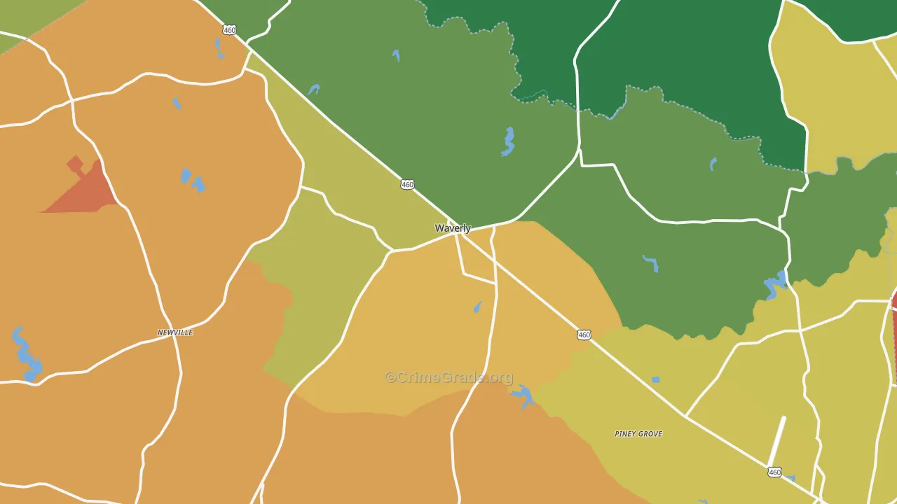 23890, VA Map of Drug-Related Crime Rates