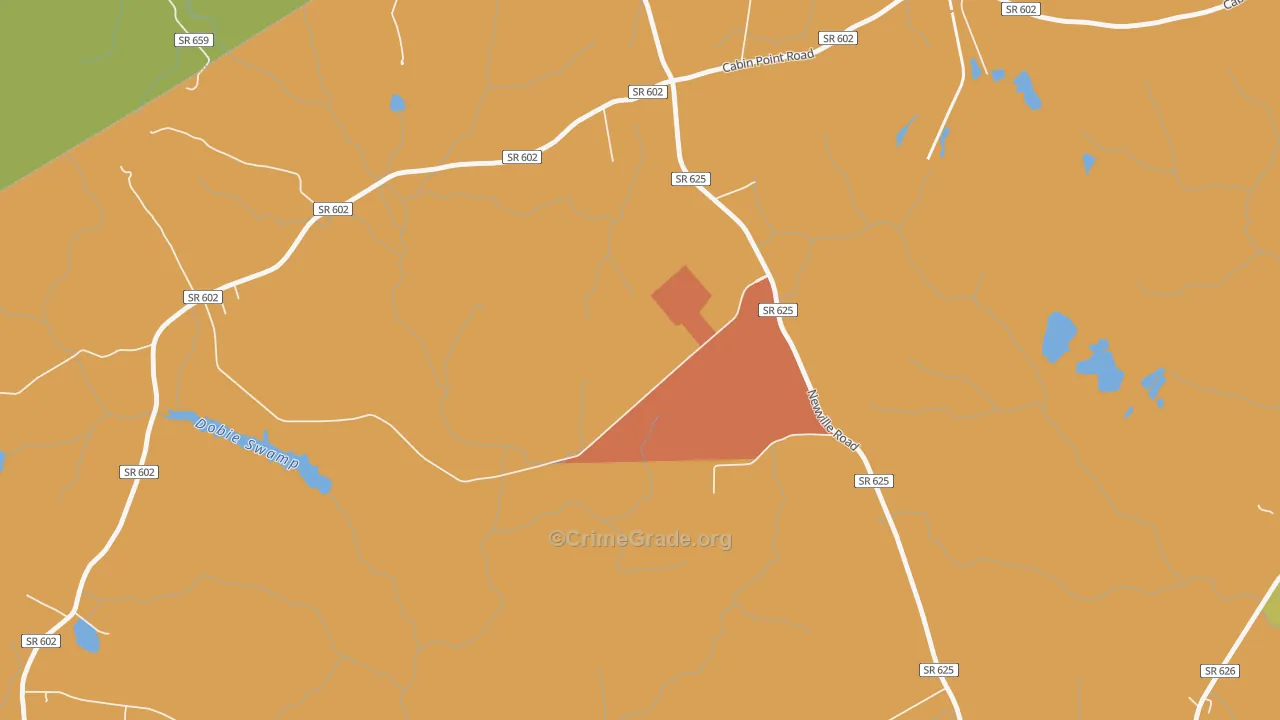 23891, VA Map of Drug-Related Crime Rates