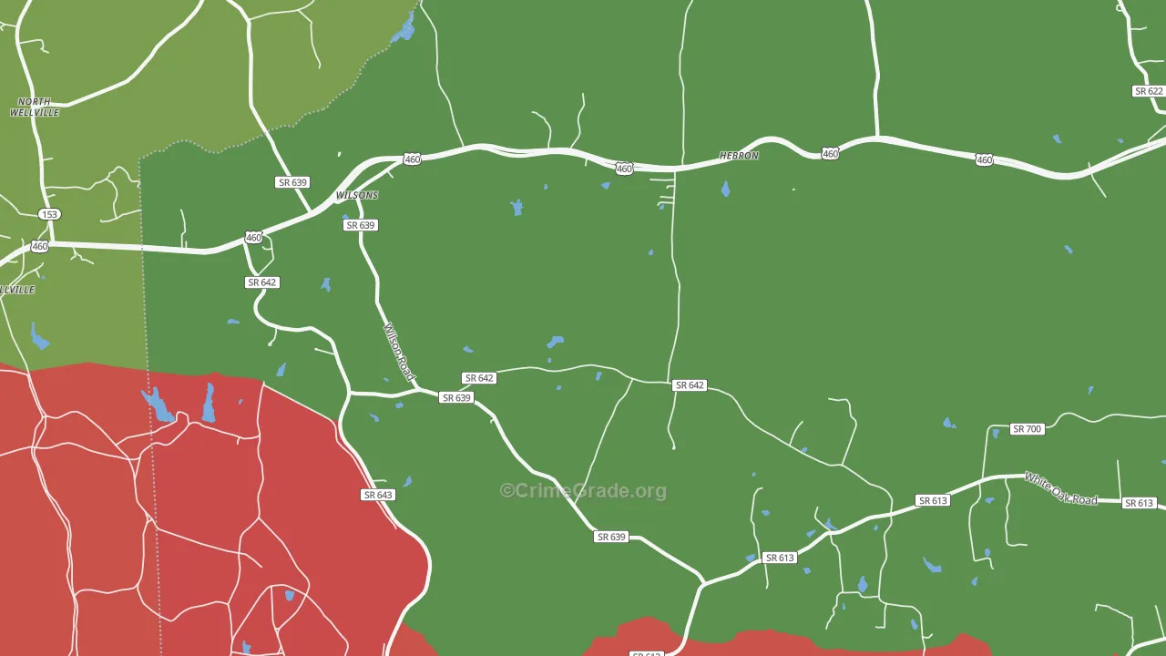 23894, VA Map of Drug-Related Crime Rates