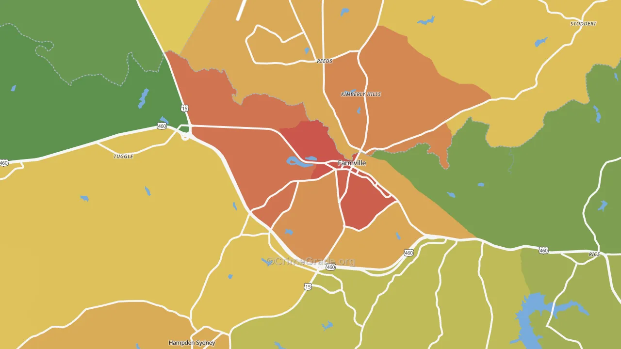 23901, VA Map of Drug-Related Crime Rates
