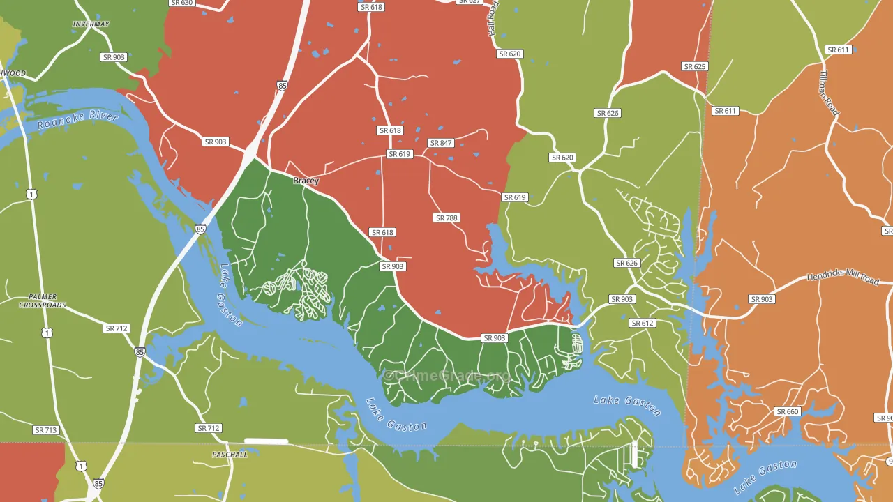 23919, VA Map of Drug-Related Crime Rates