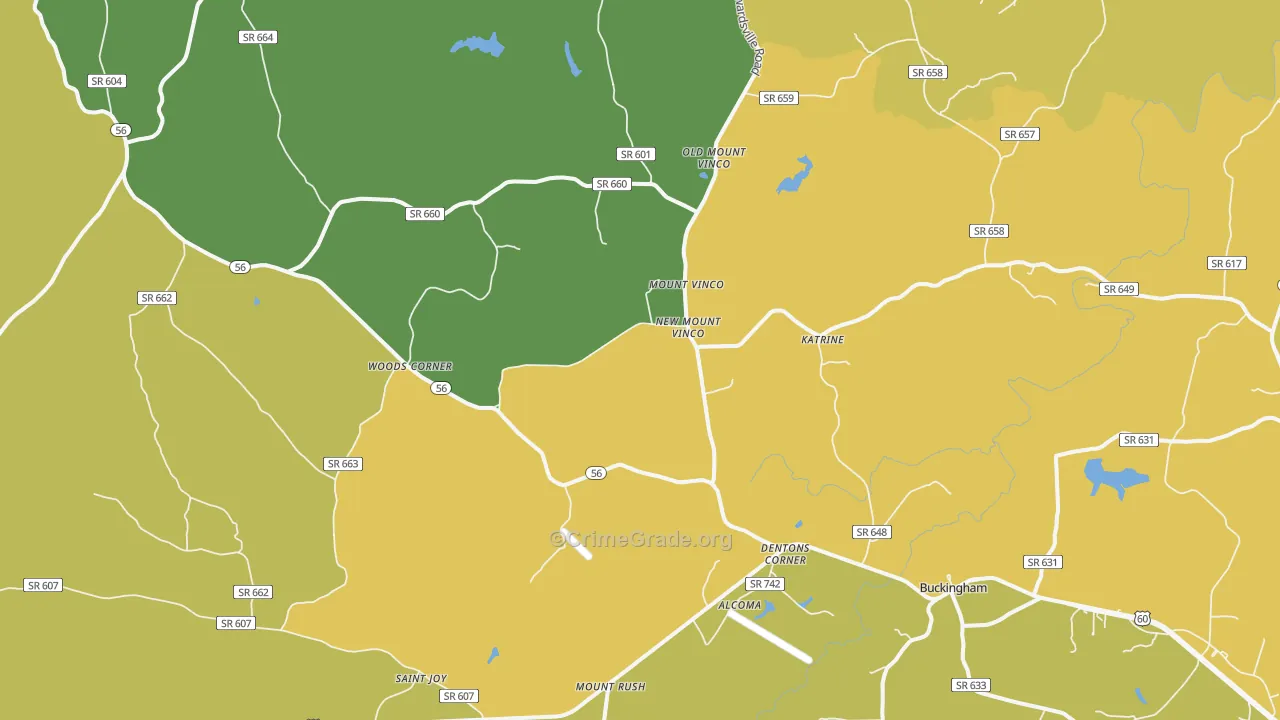 23921, VA Map of Drug-Related Crime Rates