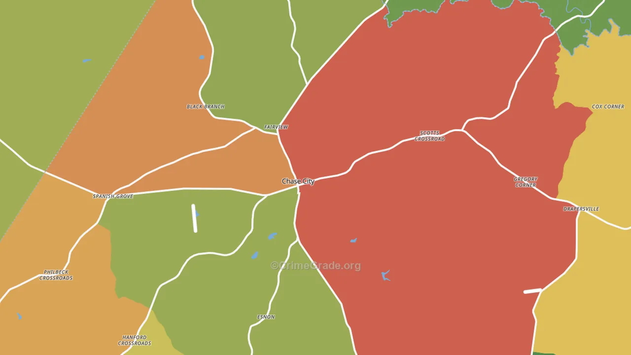 23924, VA Map of Drug-Related Crime Rates