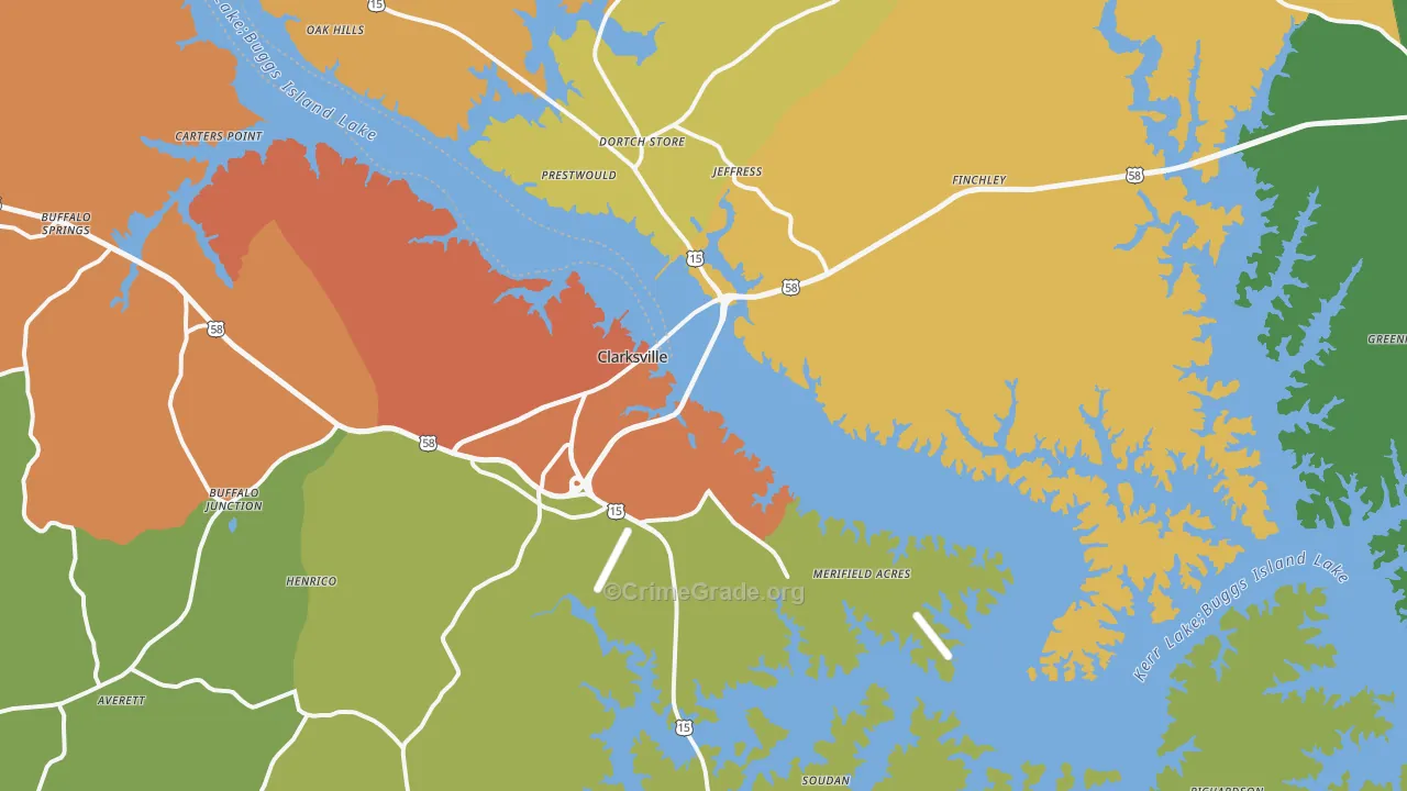 23927, VA Map of Drug-Related Crime Rates