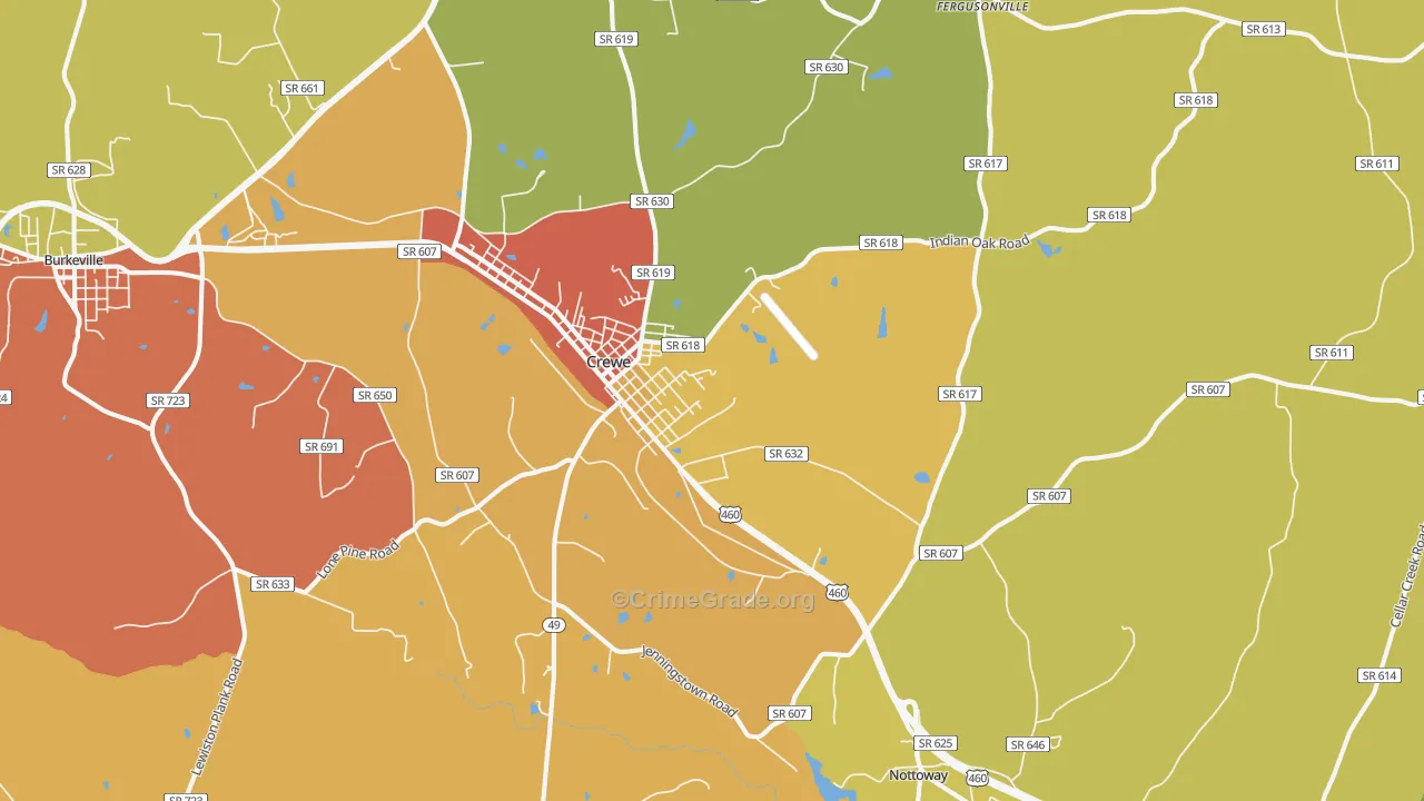 23930, VA Map of Drug-Related Crime Rates