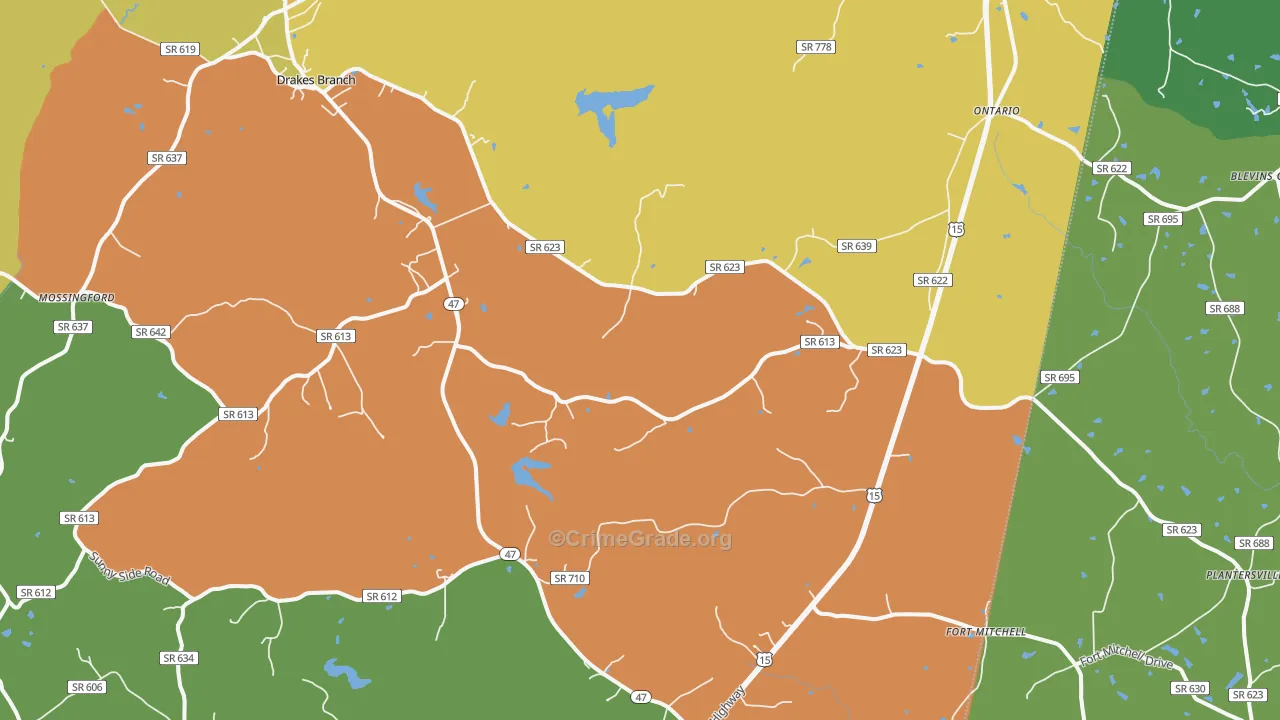 23937, VA Map of Drug-Related Crime Rates