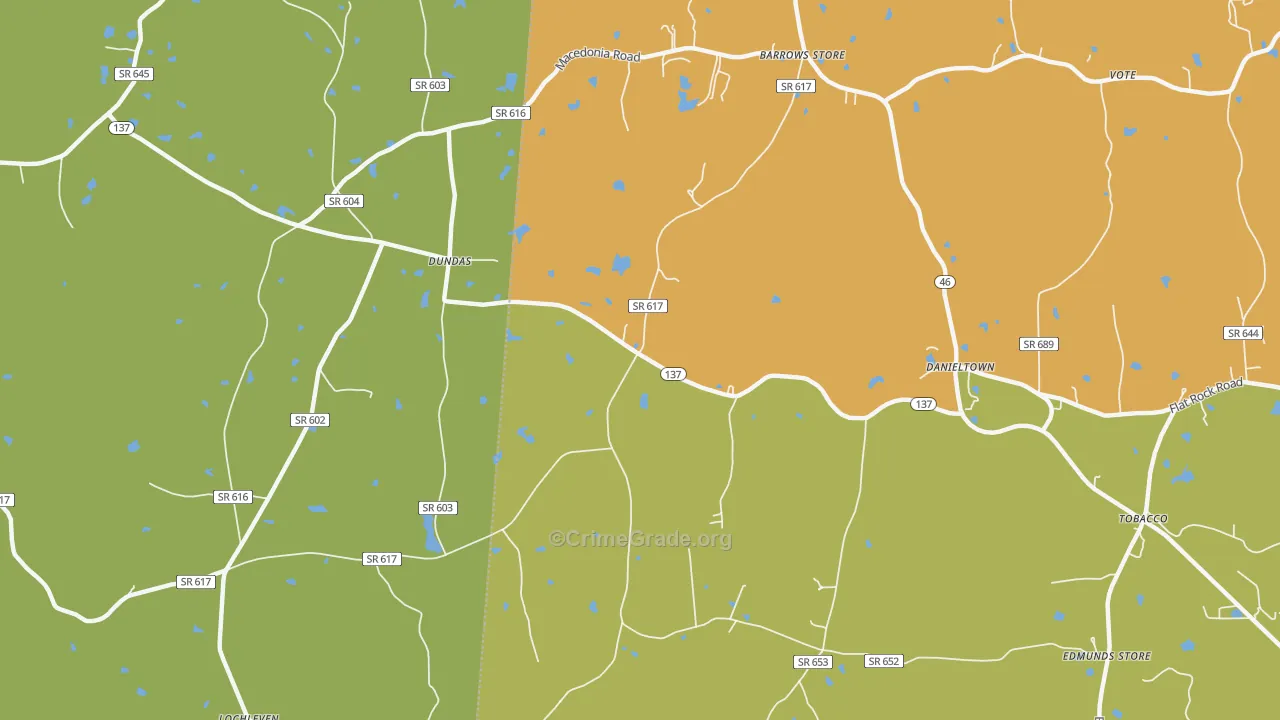 23938, VA Map of Drug-Related Crime Rates