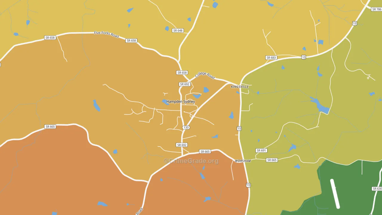 23943, VA Map of Drug-Related Crime Rates
