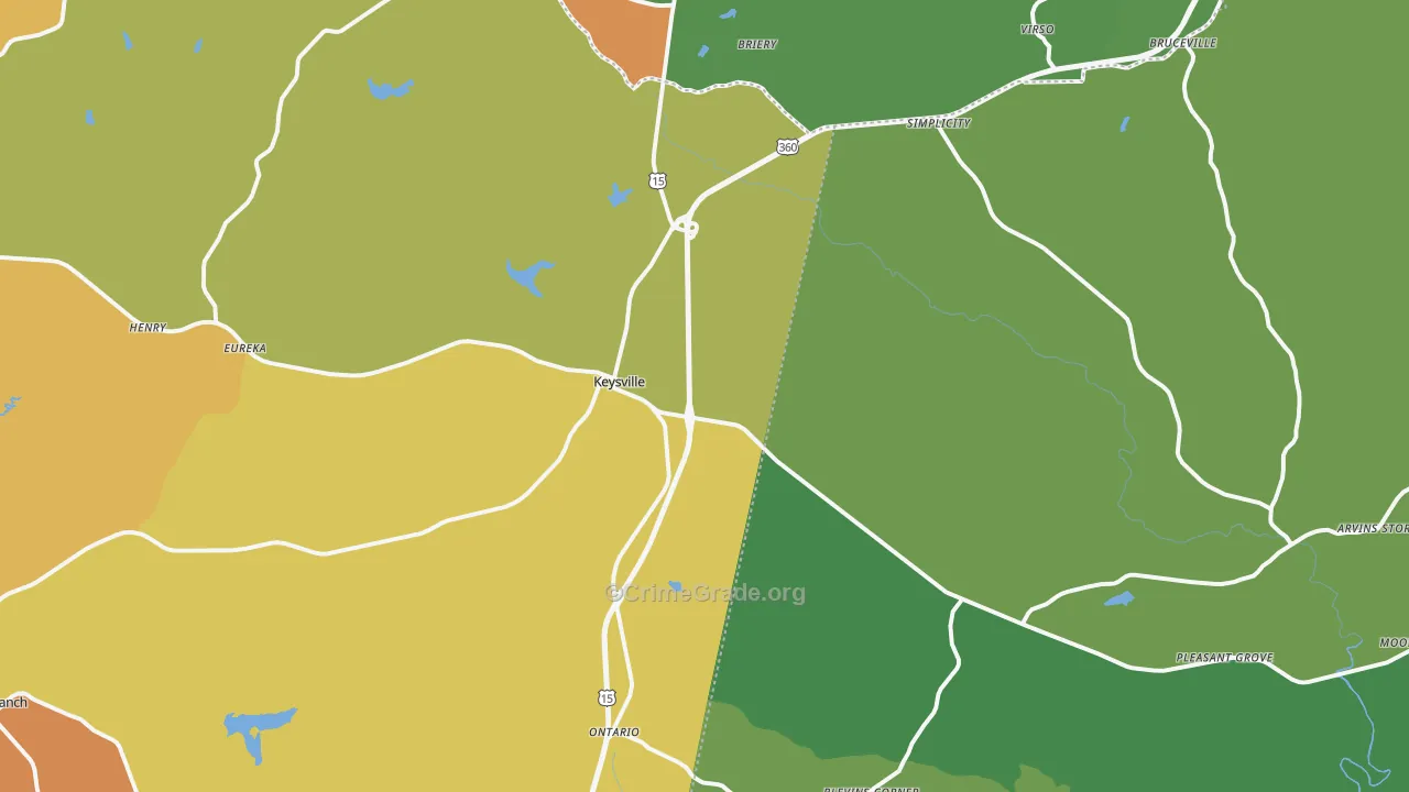 23947, VA Map of Drug-Related Crime Rates