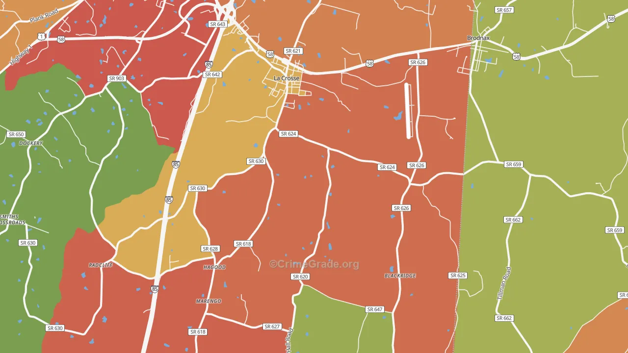23950, VA Map of Drug-Related Crime Rates