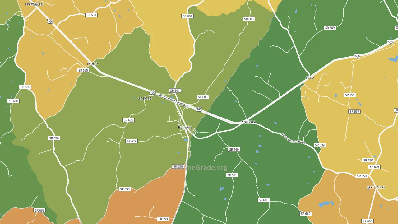 23958, VA Map of Drug-Related Crime Rates