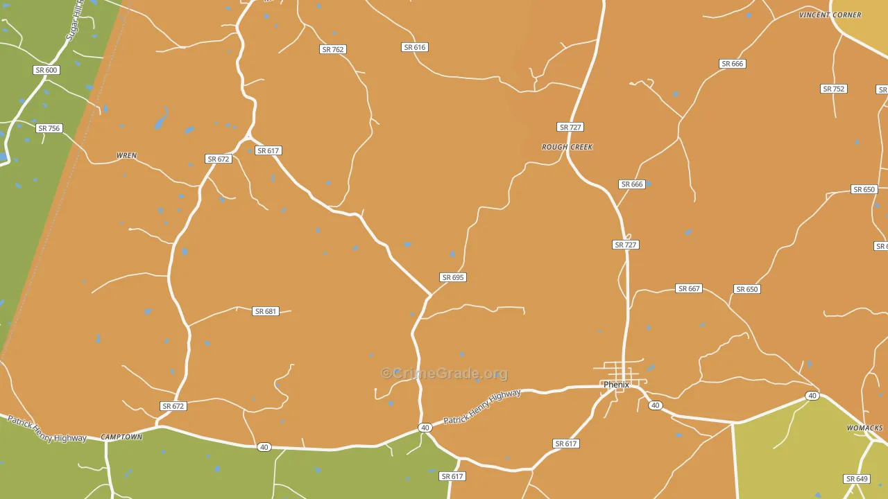 23959, VA Map of Drug-Related Crime Rates
