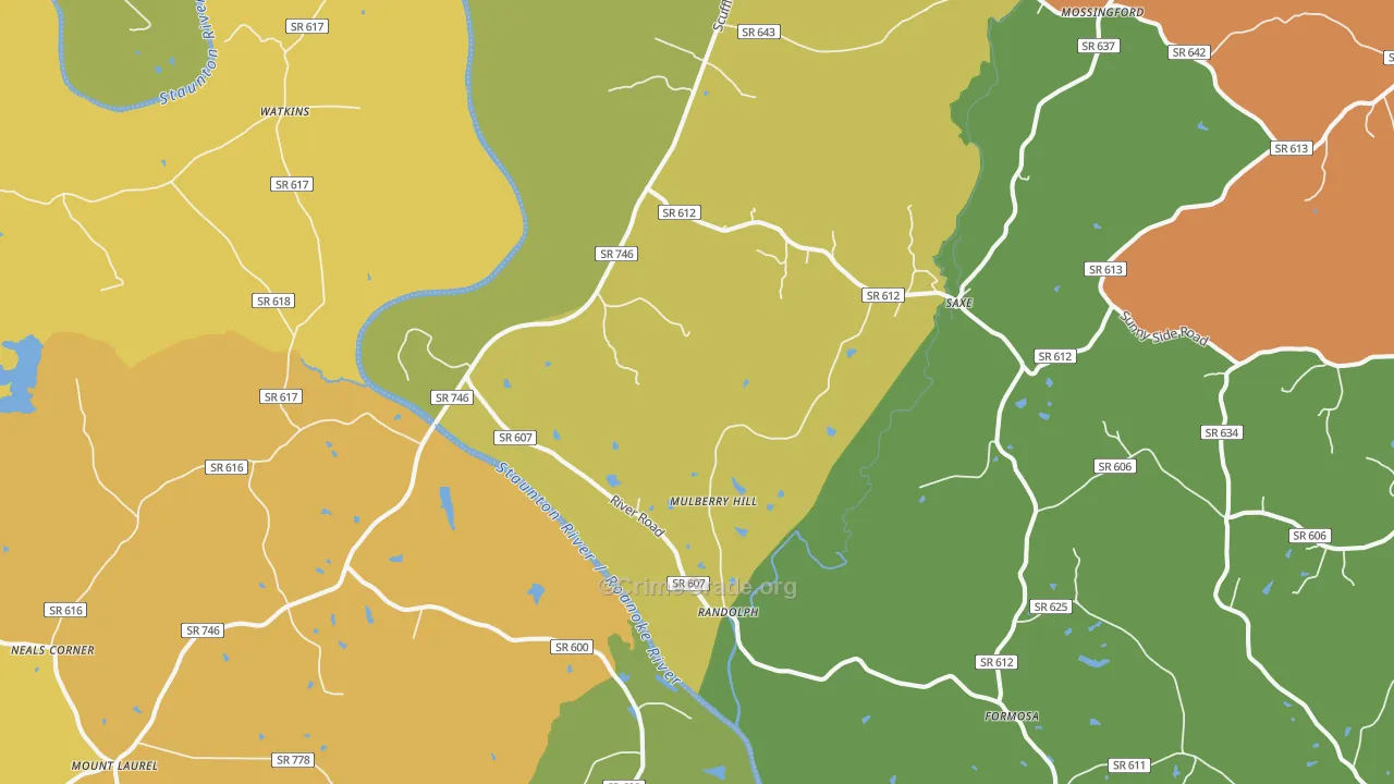 23962, VA Map of Drug-Related Crime Rates