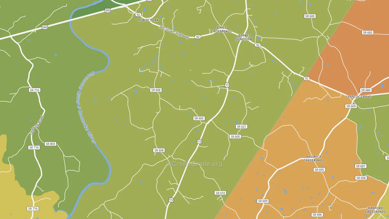 23964, VA Map of Drug-Related Crime Rates