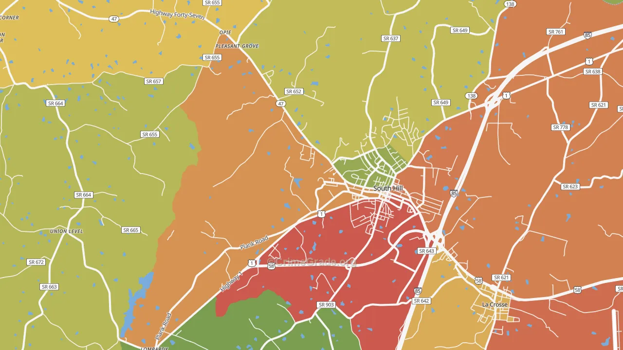 23970, VA Map of Drug-Related Crime Rates