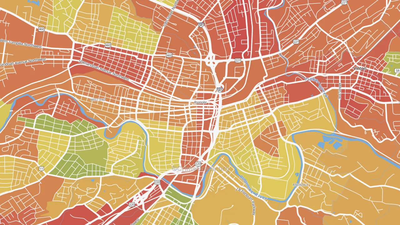 24011, VA Map of Drug-Related Crime Rates