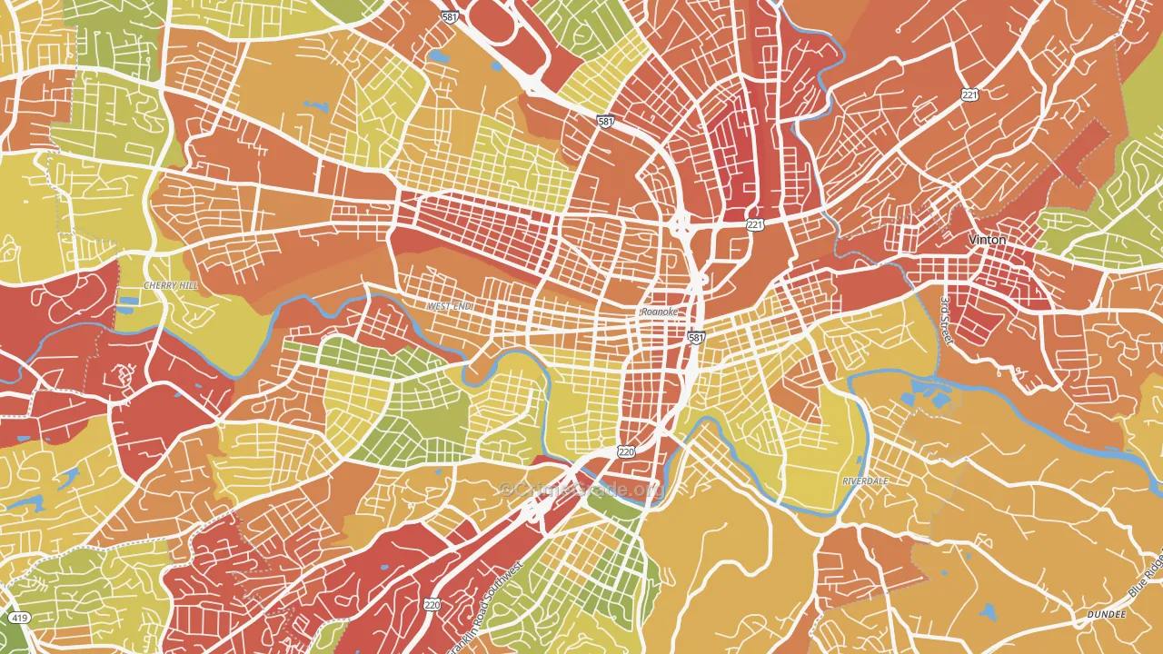 24016, VA Map of Drug-Related Crime Rates