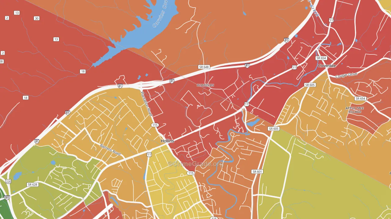 24020, VA Map of Drug-Related Crime Rates