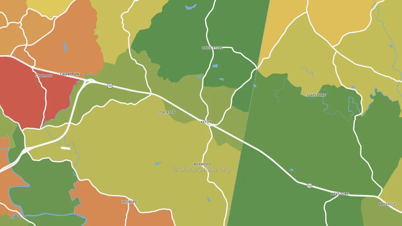 24054, VA Map of Drug-Related Crime Rates