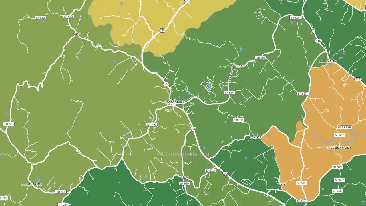 24065, VA Map of Drug-Related Crime Rates