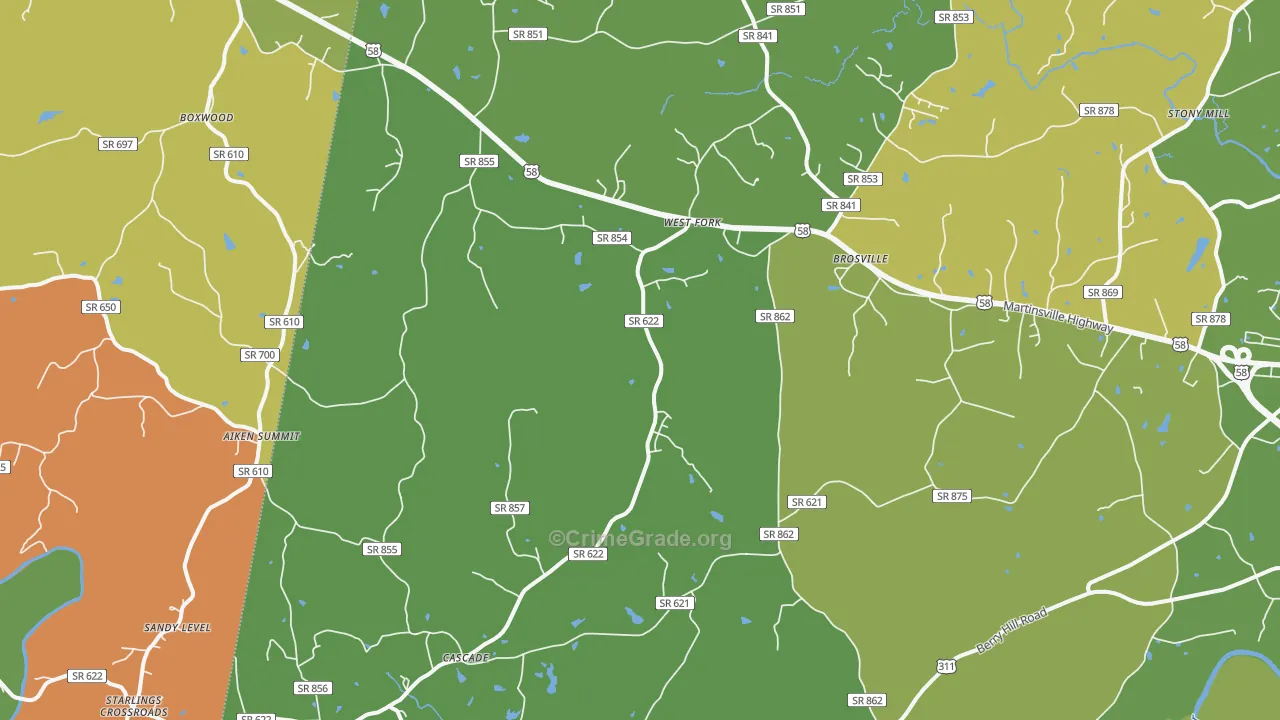 24069, VA Map of Drug-Related Crime Rates