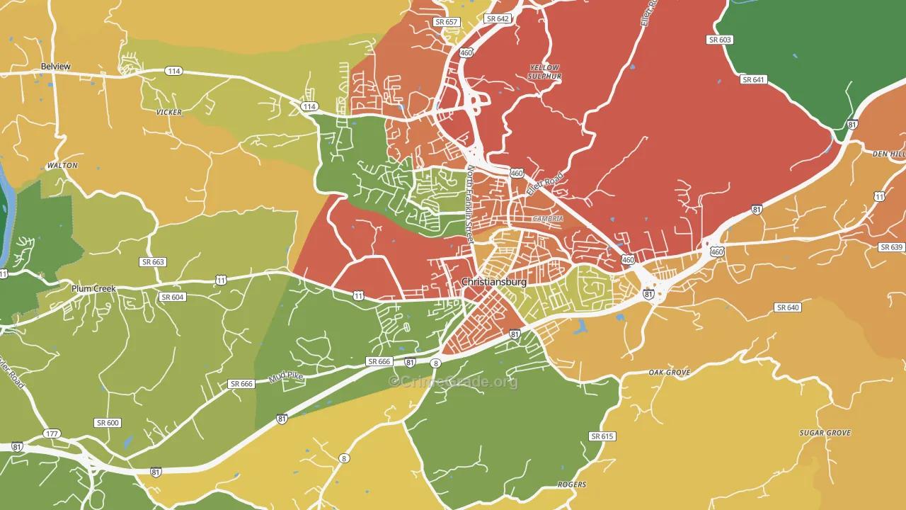 24073, VA Map of Drug-Related Crime Rates
