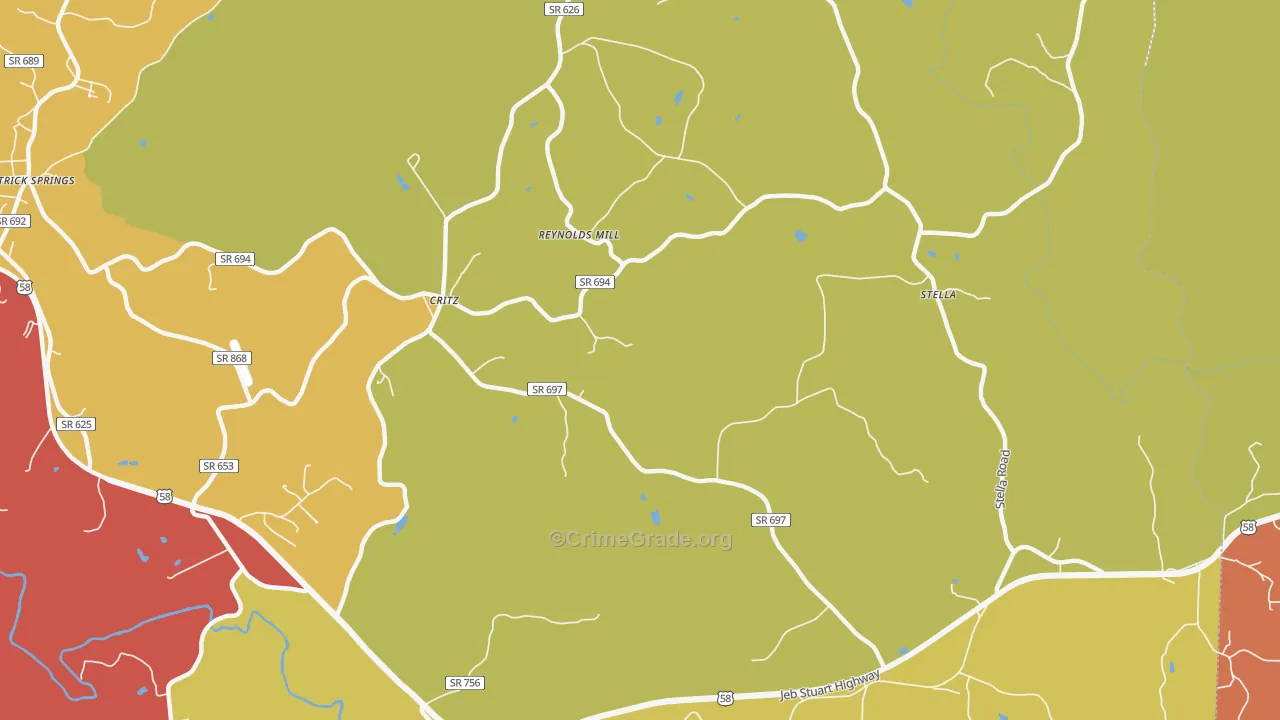 24082, VA Map of Drug-Related Crime Rates