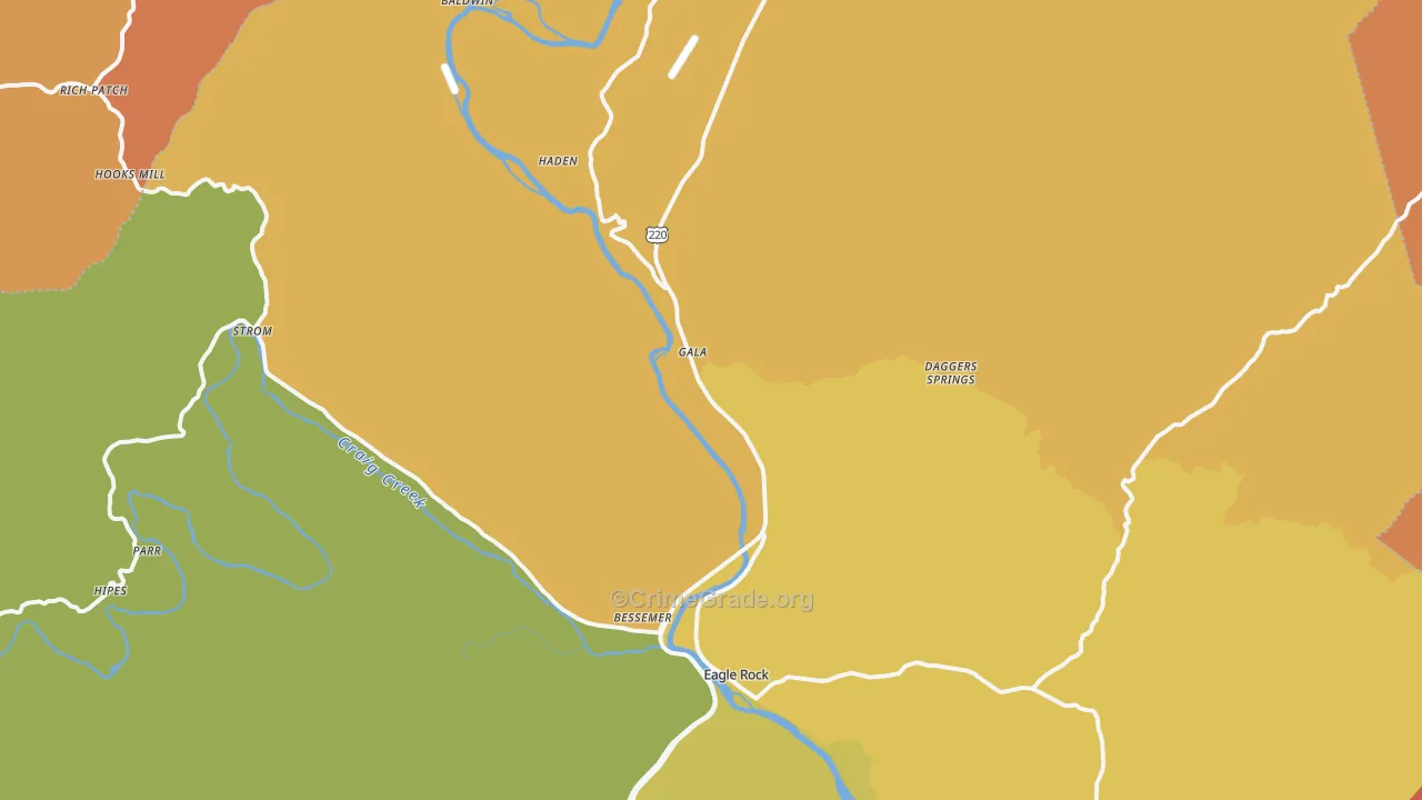 24085, VA Map of Drug-Related Crime Rates