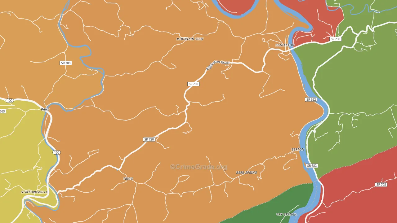 24086, VA Map of Drug-Related Crime Rates