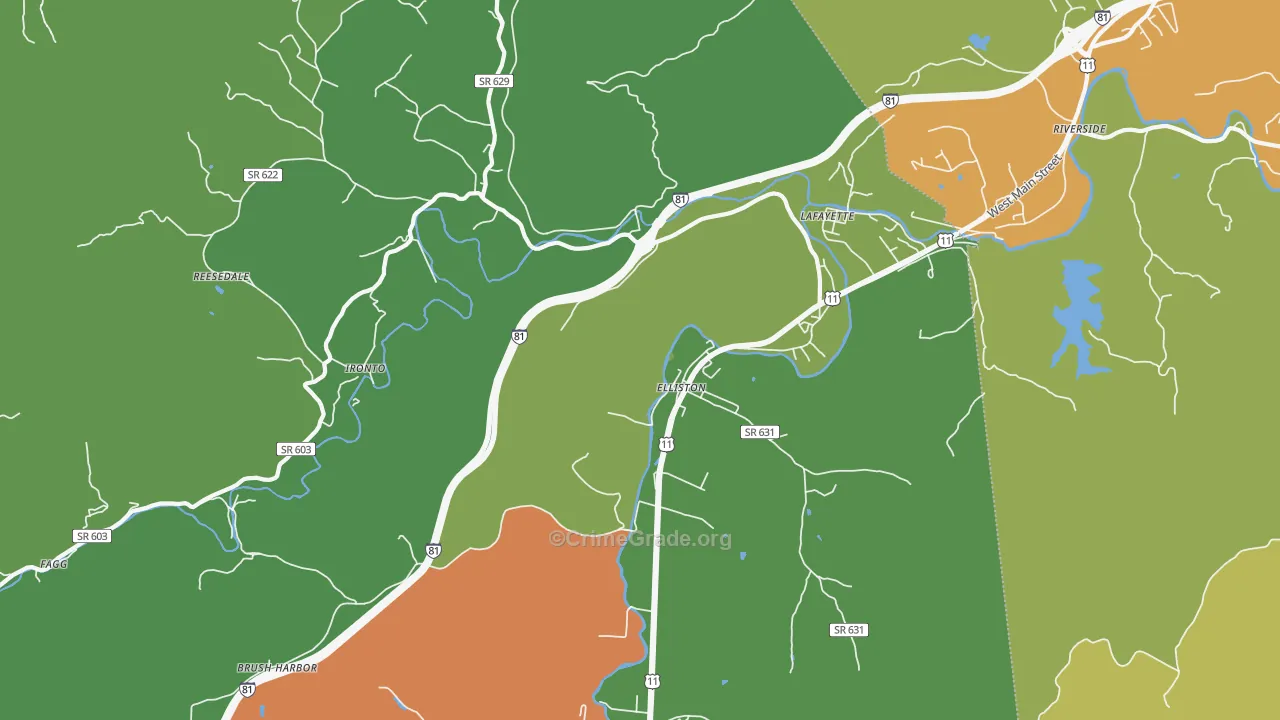 24087, VA Map of Drug-Related Crime Rates