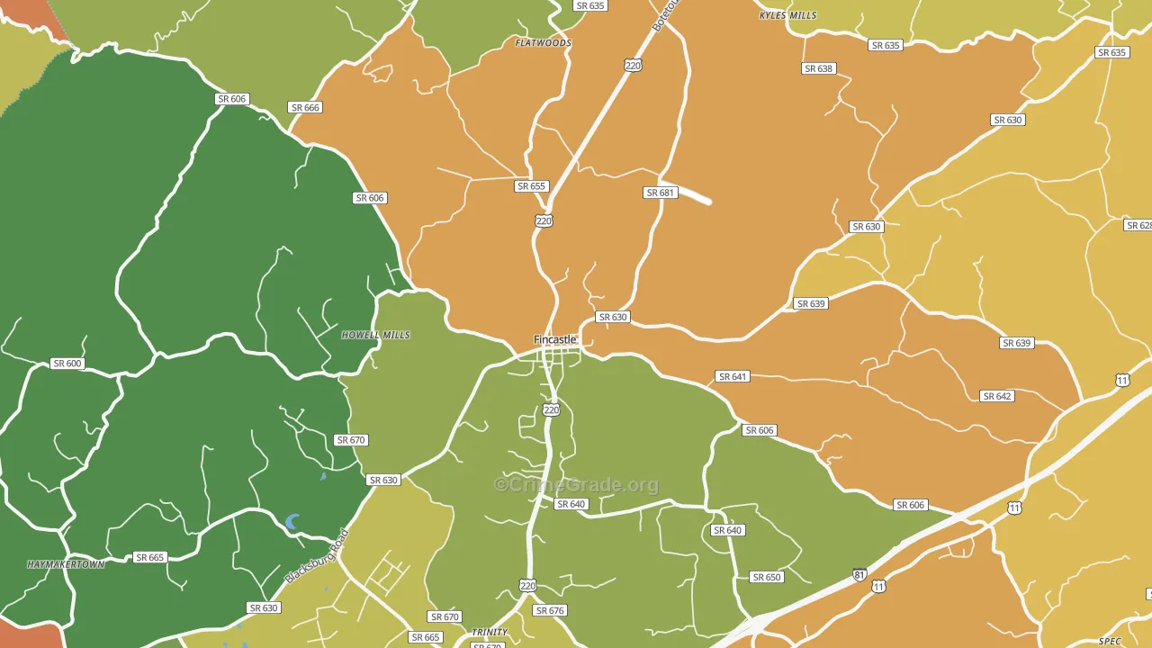 24090, VA Map of Drug-Related Crime Rates