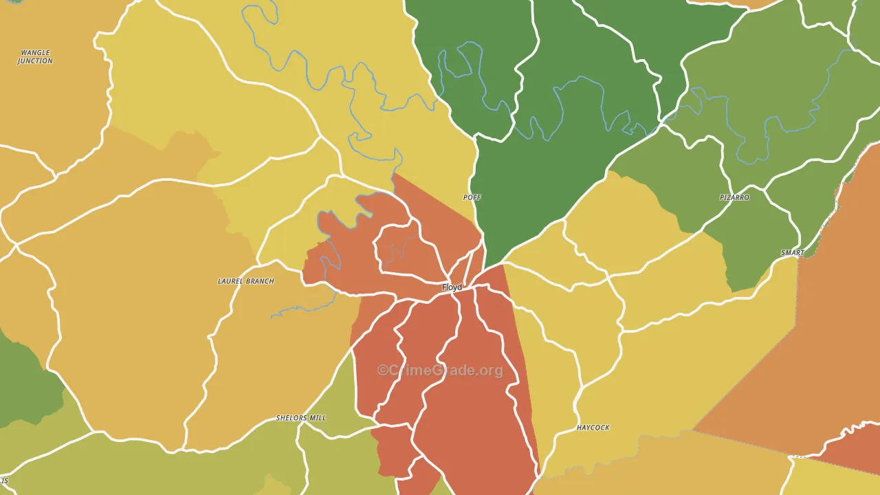 24091, VA Map of Drug-Related Crime Rates