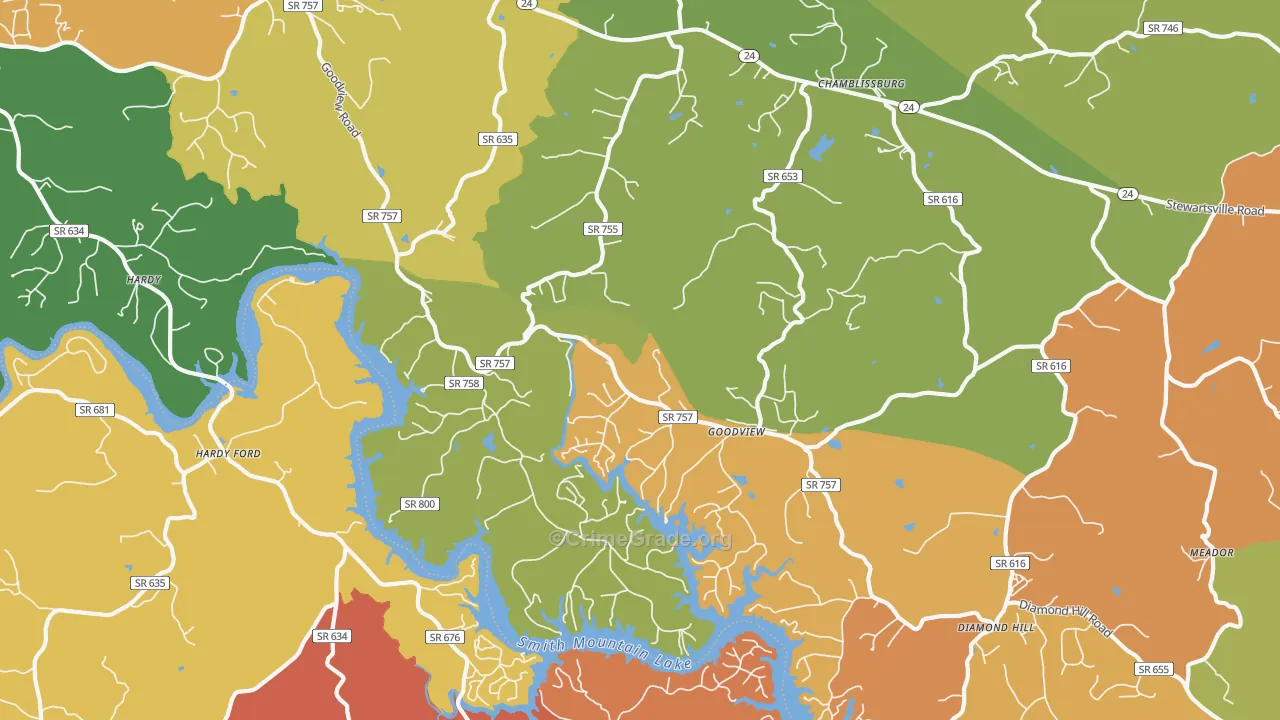 24095, VA Map of Drug-Related Crime Rates