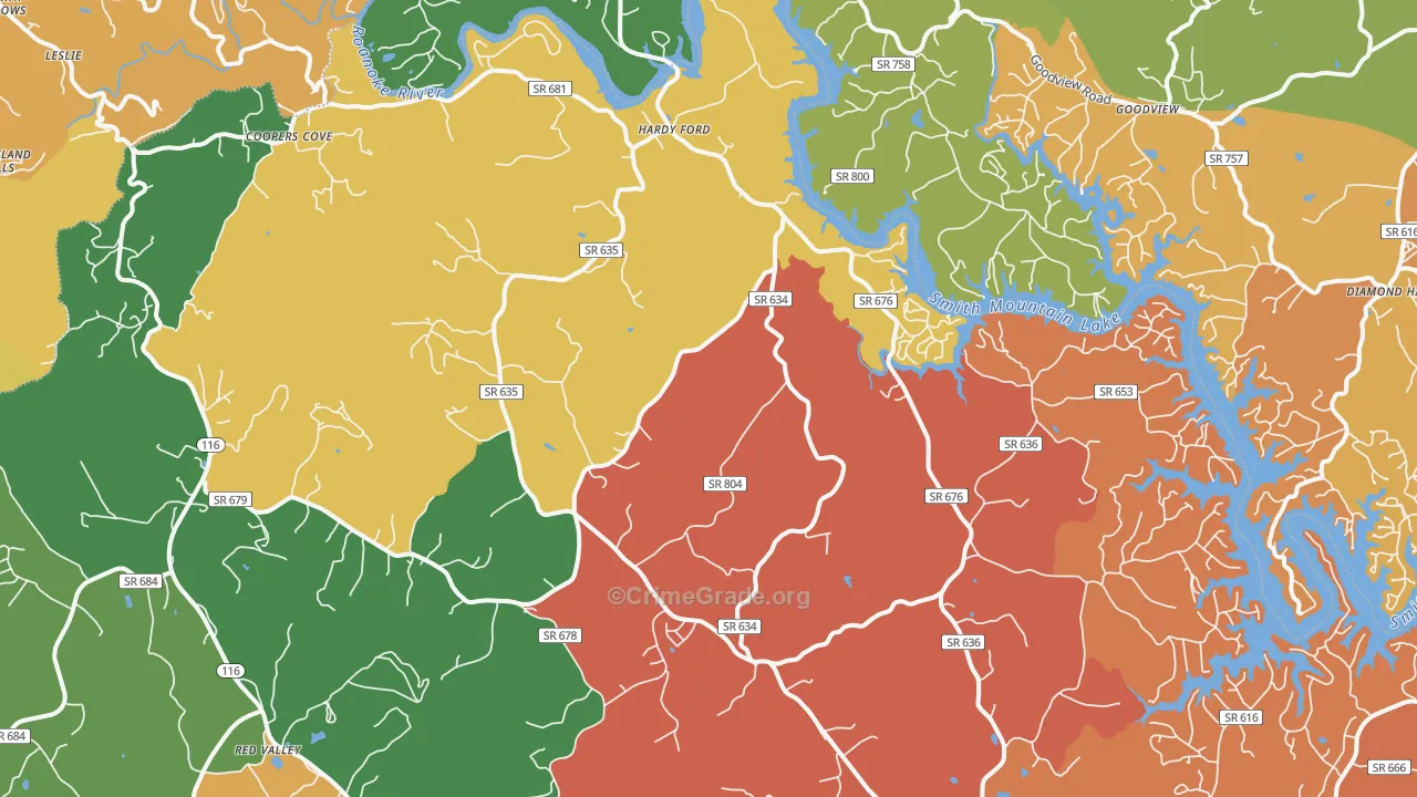 24101, VA Map of Drug-Related Crime Rates