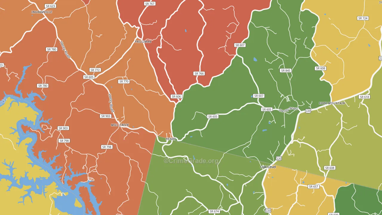 24102, VA Map of Drug-Related Crime Rates