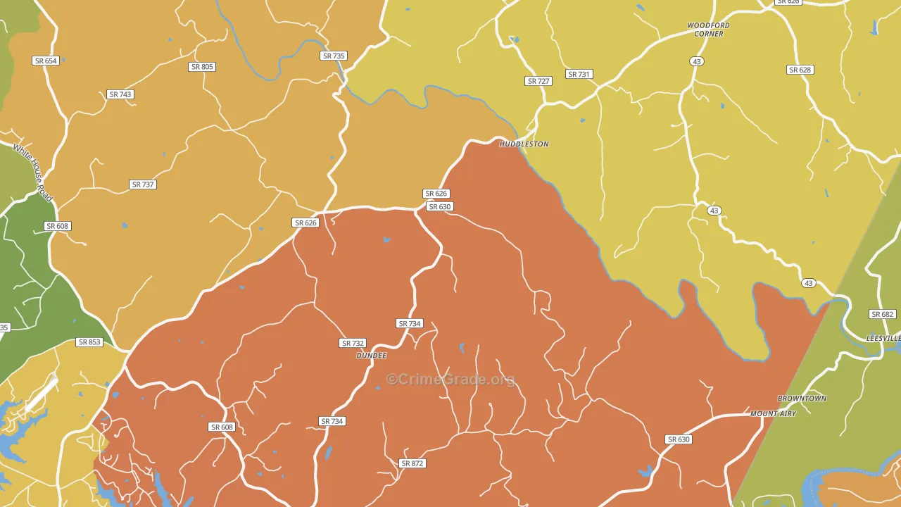 24104, VA Map of Drug-Related Crime Rates