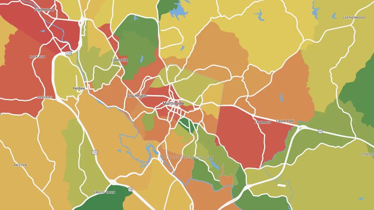 24112, VA Map of Drug-Related Crime Rates