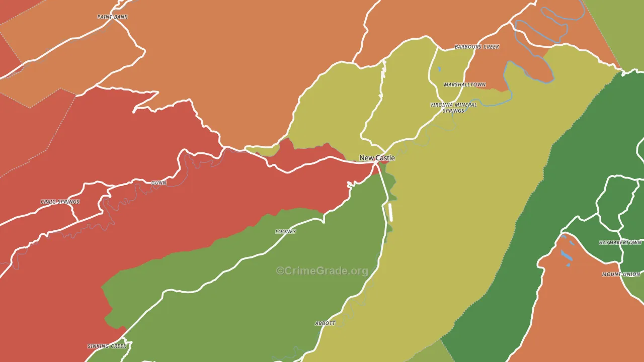 24127, VA Map of Drug-Related Crime Rates