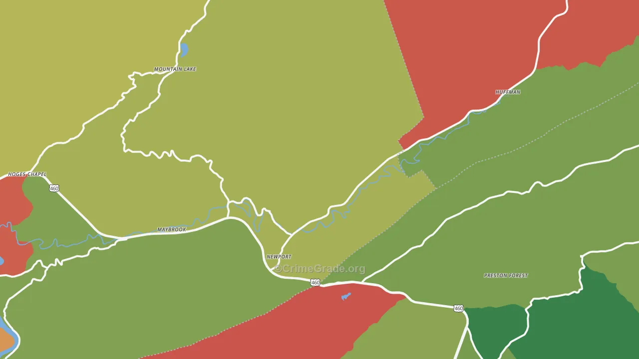 24128, VA Map of Drug-Related Crime Rates