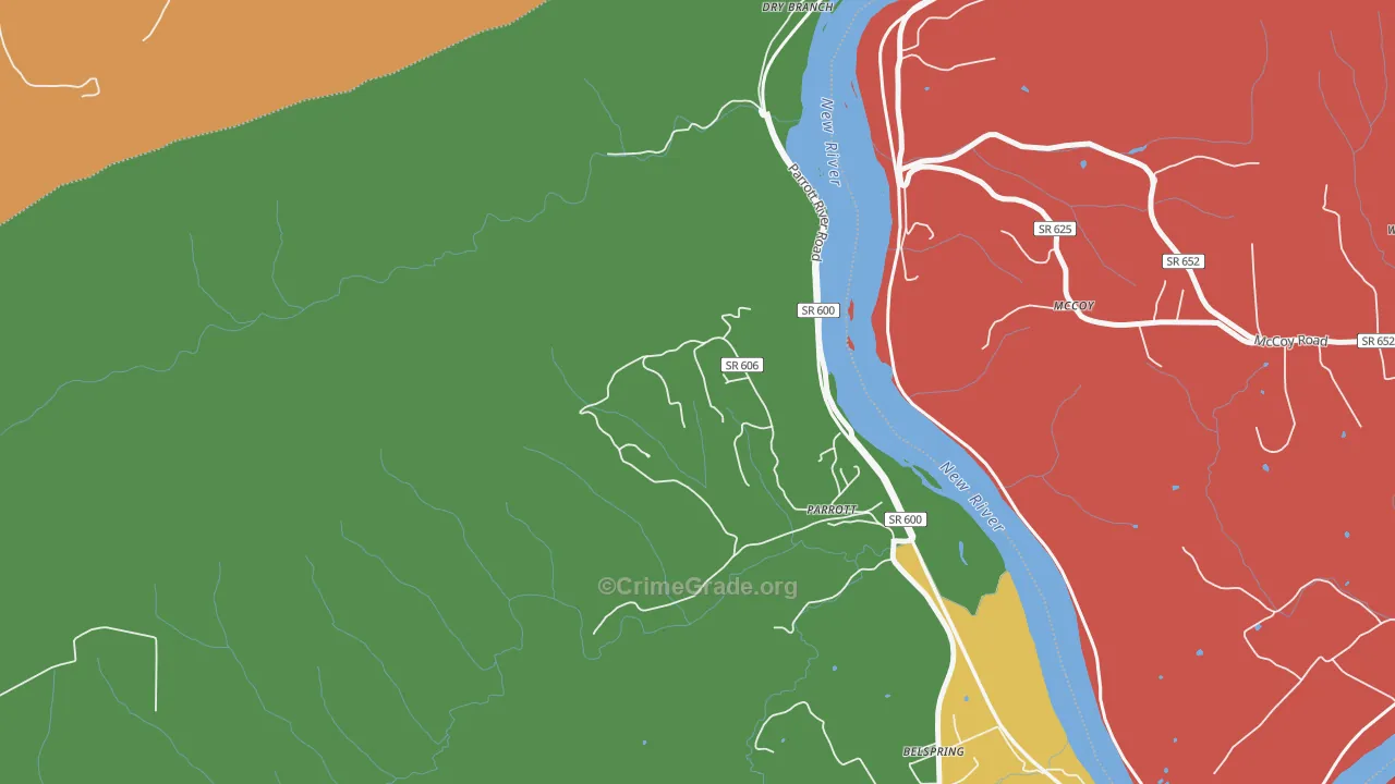 24132, VA Map of Drug-Related Crime Rates