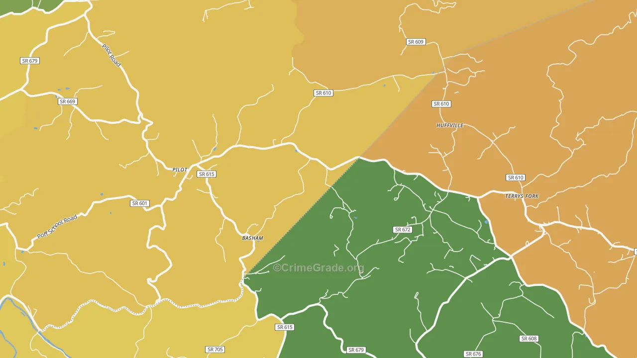 24138, VA Map of Drug-Related Crime Rates