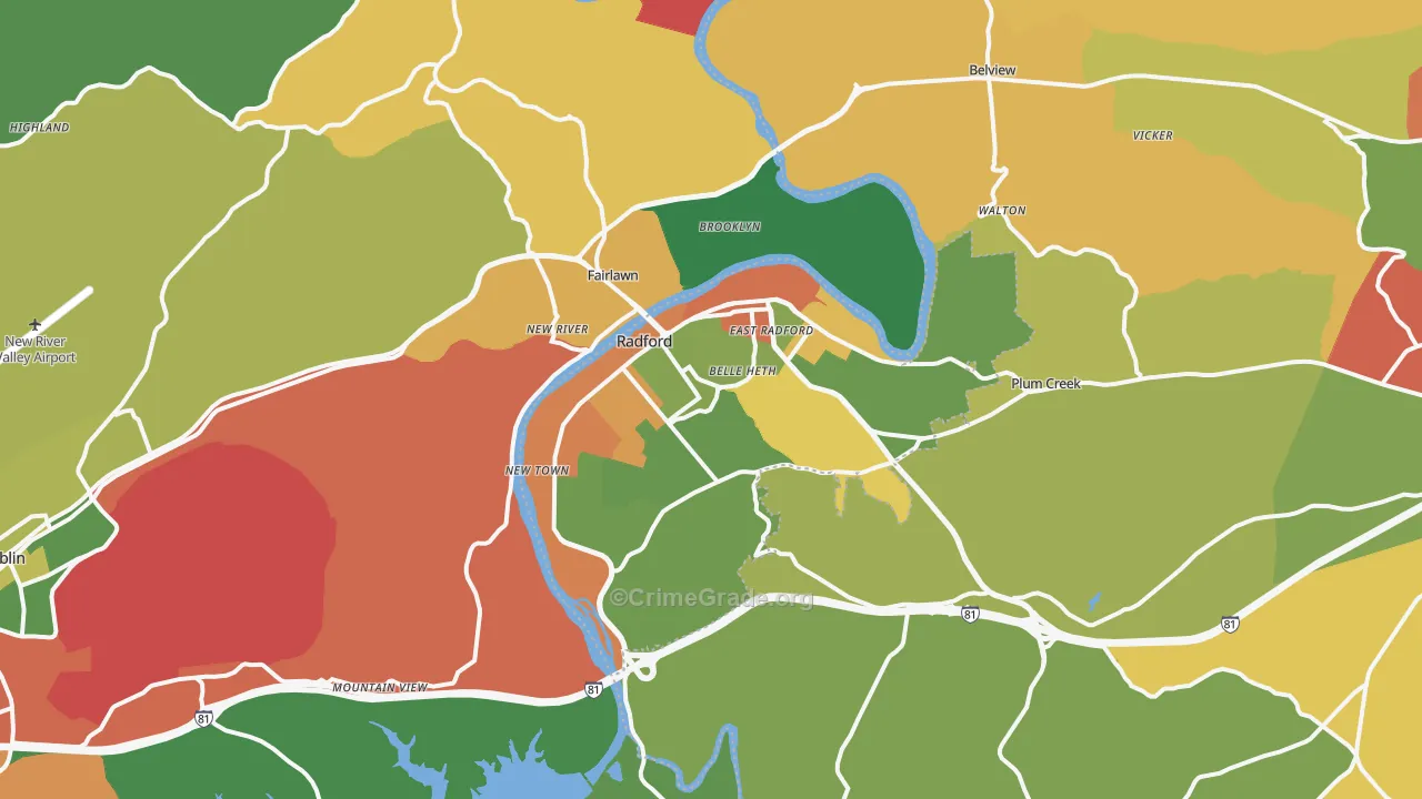 24141, VA Map of Drug-Related Crime Rates