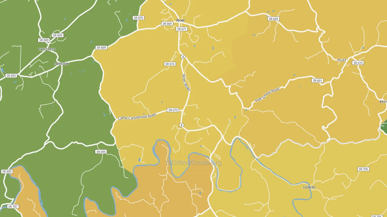 24149, VA Map of Drug-Related Crime Rates